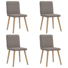 Eetkamerstoelen 4 st draaibaar stof taupe