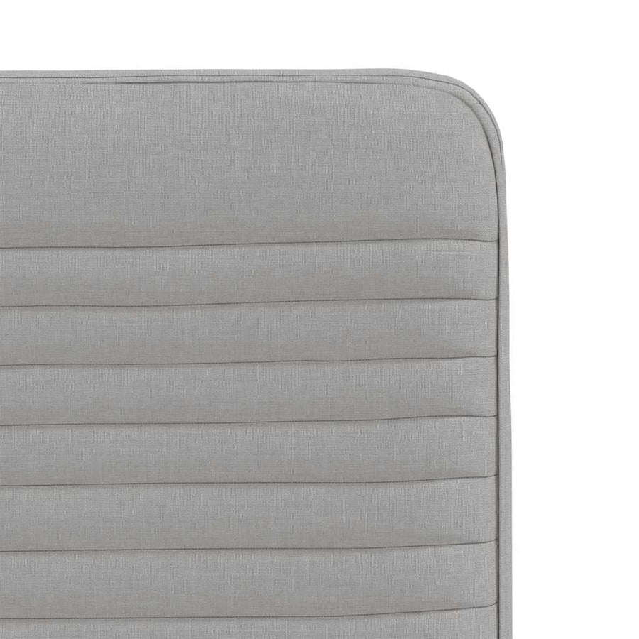 Eetkamerstoelen 4 st stof wolk grijs