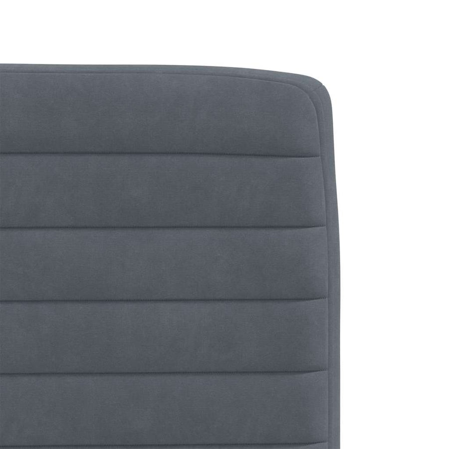Eetkamerstoelen 4 st fluweel donkergrijs
