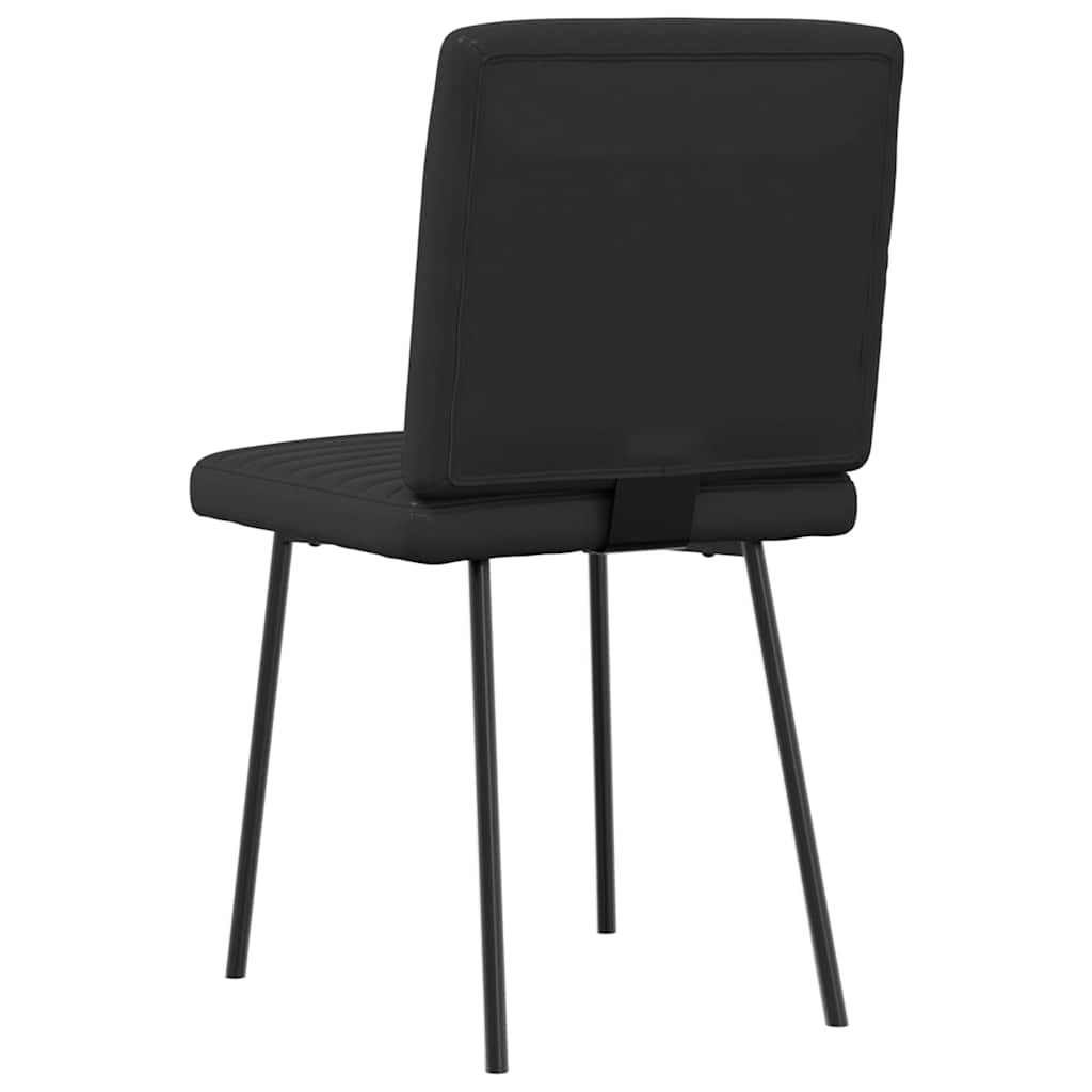 Eetkamerstoelen 4 st kunstleer zwart