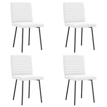 Eetkamerstoelen 4 st kunstleer wit