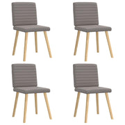 Eetkamerstoelen 4 st draaibaar stof taupe 45x54x86 cm