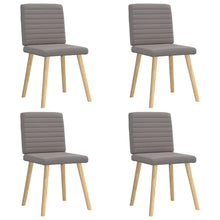 Eetkamerstoelen 4 st draaibaar stof taupe