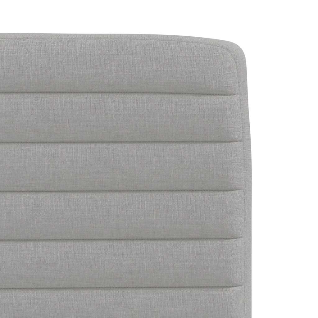 Eetkamerstoelen 4 st stof wolk grijs