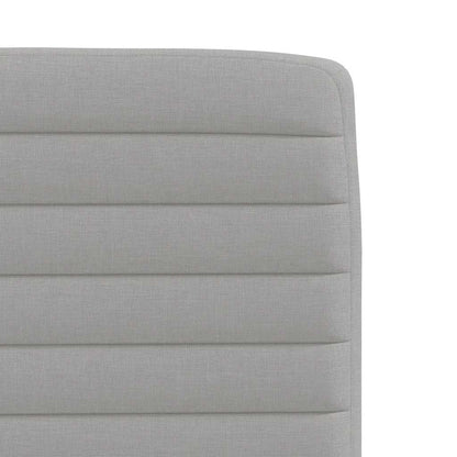 Eetkamerstoelen 4 st stof wolk grijs