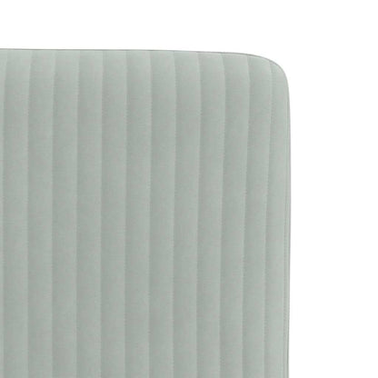 Eetkamerstoelen 4 st fluweel lichtgrijs