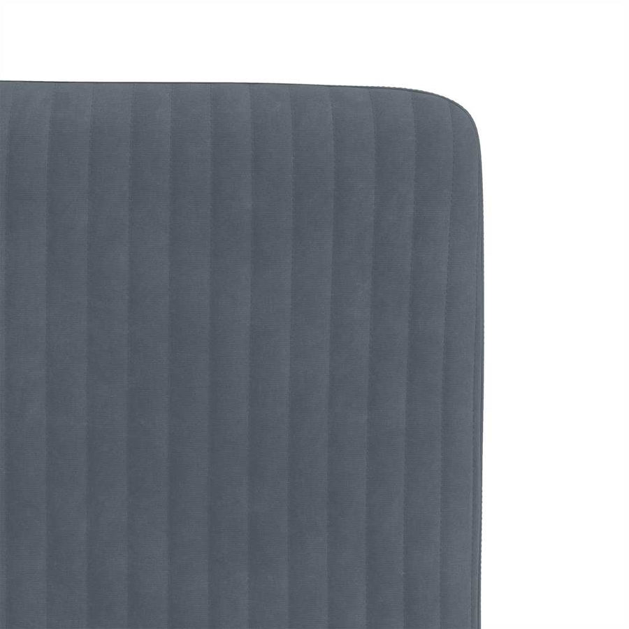 Eetkamerstoelen 4 st fluweel donkergrijs