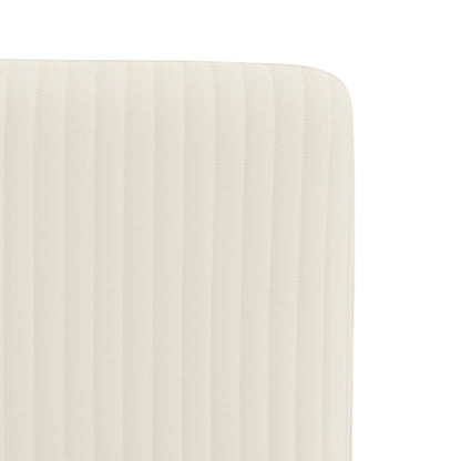Eetkamerstoelen 4 st fluweel crèmekleurig