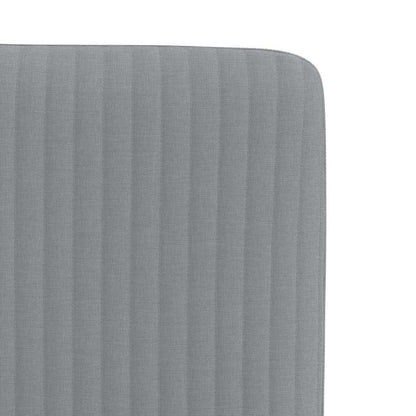 Eetkamerstoelen 4 st stof lichtgrijs