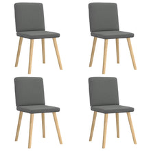 Eetkamerstoelen Stof 4 Donkergrijs