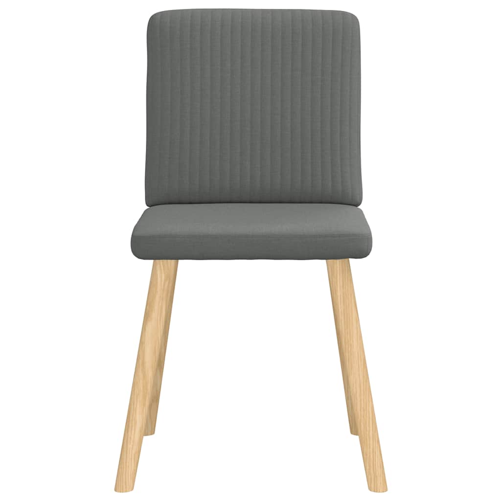Eetkamerstoelen Stof 4 Donkergrijs