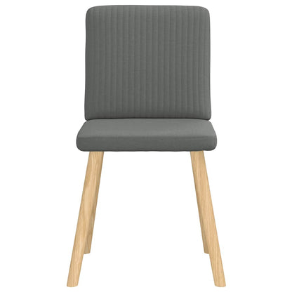 Eetkamerstoelen Stof 4 Donkergrijs