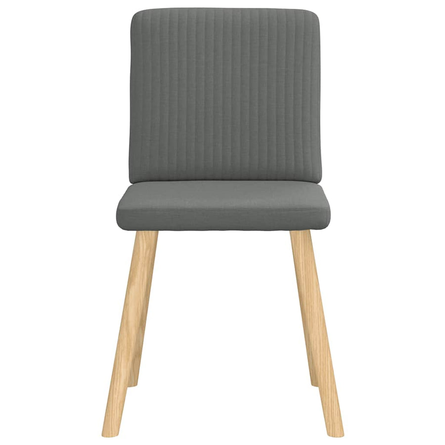 Eetkamerstoelen Stof 4 Donkergrijs