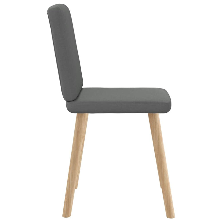 Eetkamerstoelen Stof 4 Donkergrijs