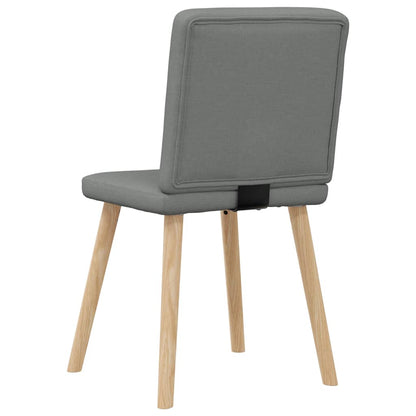 Eetkamerstoelen Stof 4 Donkergrijs