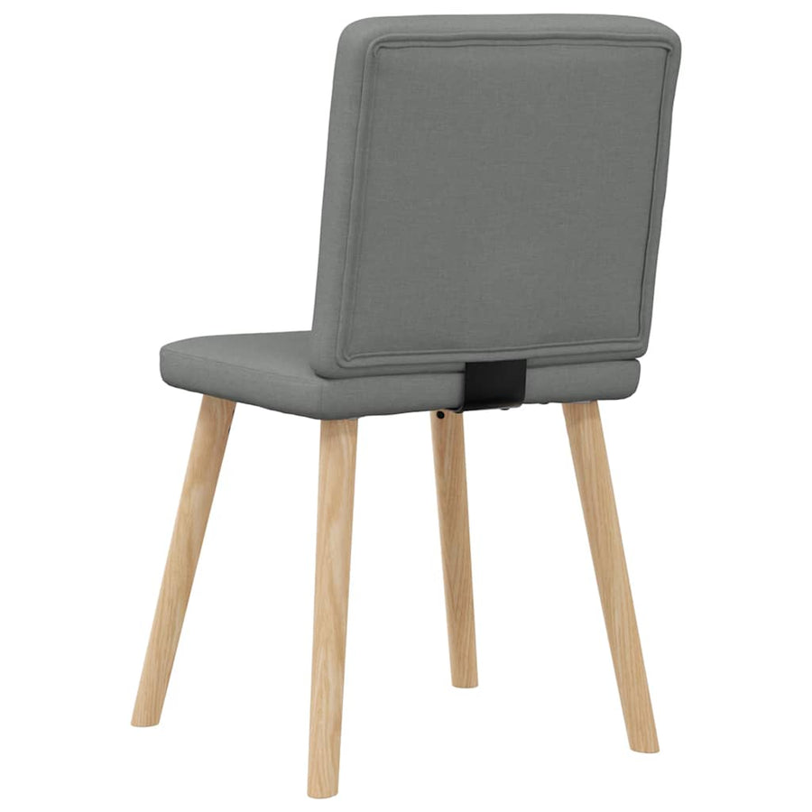 Eetkamerstoelen Stof 4 Donkergrijs
