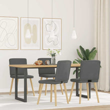 Eetkamerstoelen Stof 4 Donkergrijs
