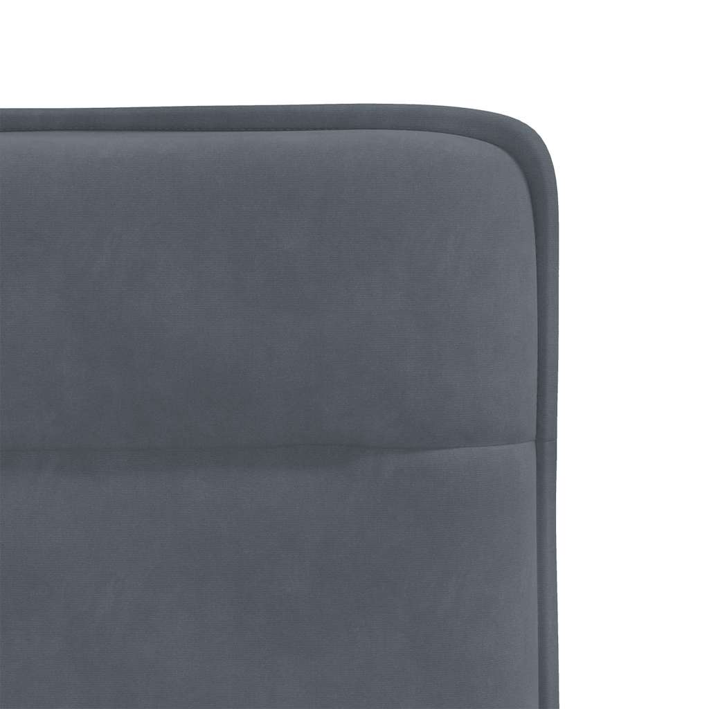 Eetkamerstoelen 4 st fluweel donkergrijs