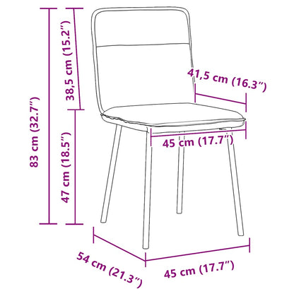 Eetkamerstoelen 4 st fluweel crèmekleurig