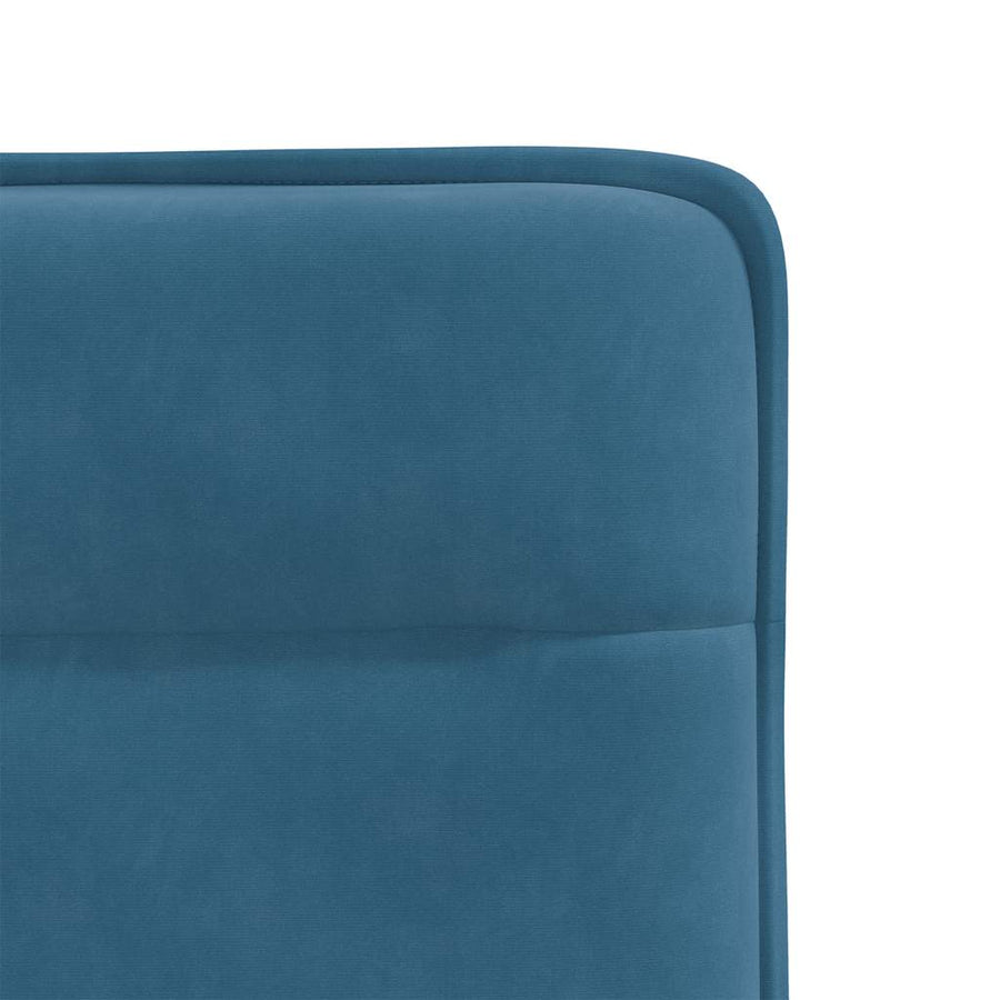 Eetkamerstoelen 4 st fluweel blauw