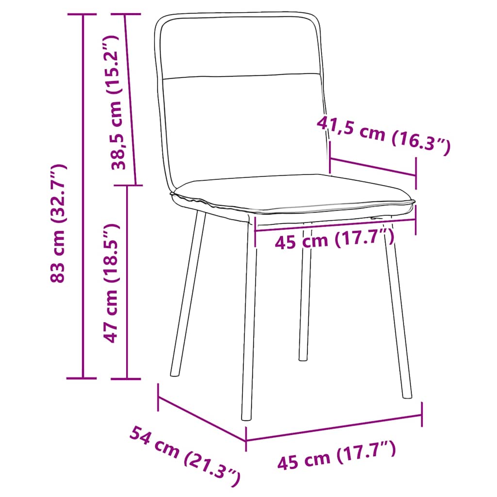 Eetkamerstoelen 4 st fluweel blauw