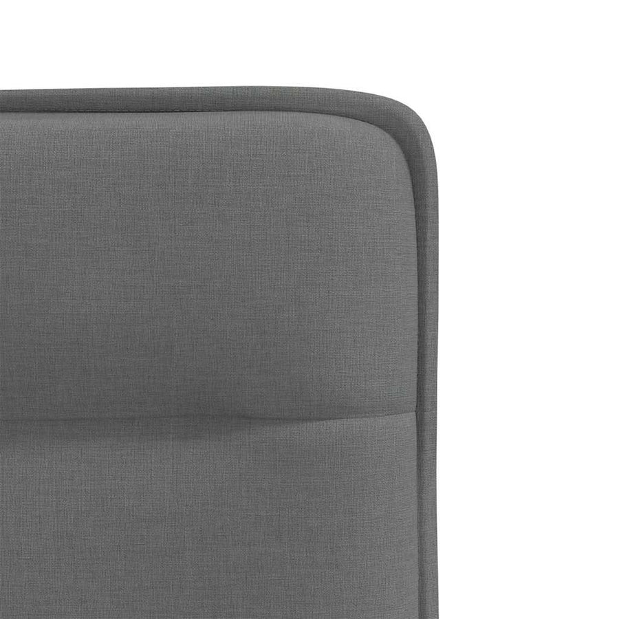 Eetkamerstoelen 4 st stof donkergrijs