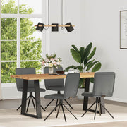 Eetkamerstoelen 4 stuks stof donkergrijs 46,5x53x84 cm
