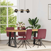 Eetkamerstoelen Stof 4 Wijnrood