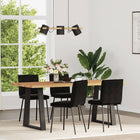 Eetkamerstoelen 4 st fluweel zwart 45x54x83 cm