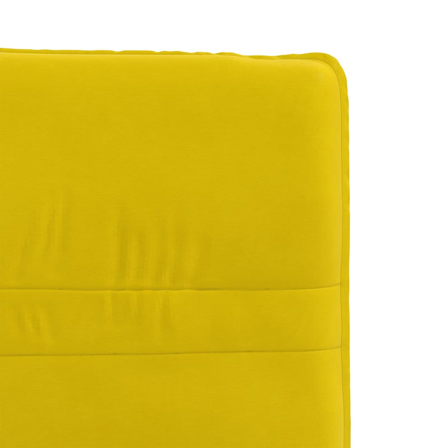 Eetkamerstoelen 4 st fluweel geel