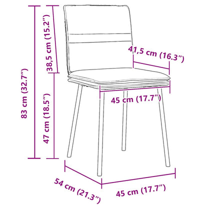 Eetkamerstoelen 4 st fluweel blauw