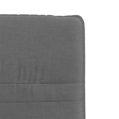 Eetkamerstoelen 4 st stof donkergrijs