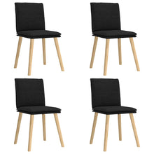 Eetkamerstoelen Stof 4 Zwart
