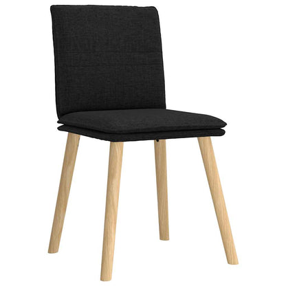 Eetkamerstoelen Stof 4 Zwart