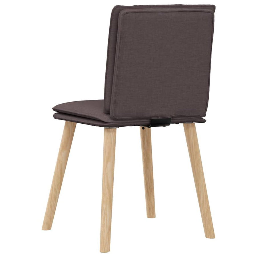Eetkamerstoelen Stof 4 Donkerbruin