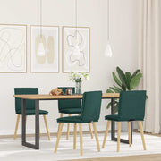 Eetkamerstoelen 4 st donkergroen stof 45x54x86 cm