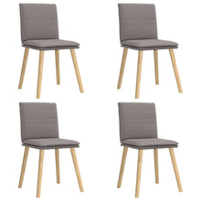 Eetkamerstoelen 4 st draaibaar stof taupe