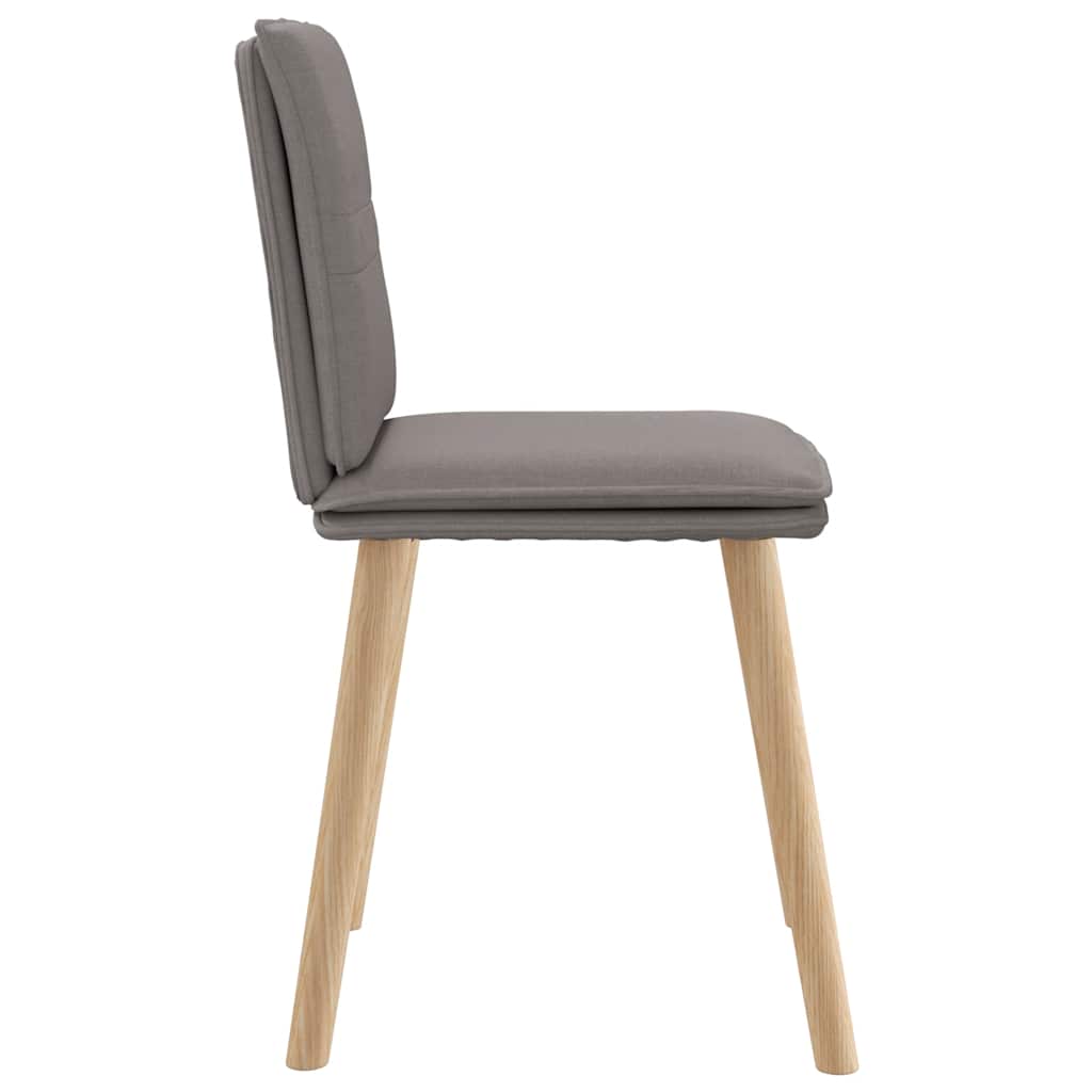 Eetkamerstoelen 4 st draaibaar stof taupe