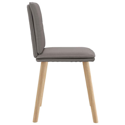 Eetkamerstoelen 4 st draaibaar stof taupe