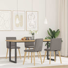 Dining chairs 4 pcs swivel fabric taupe