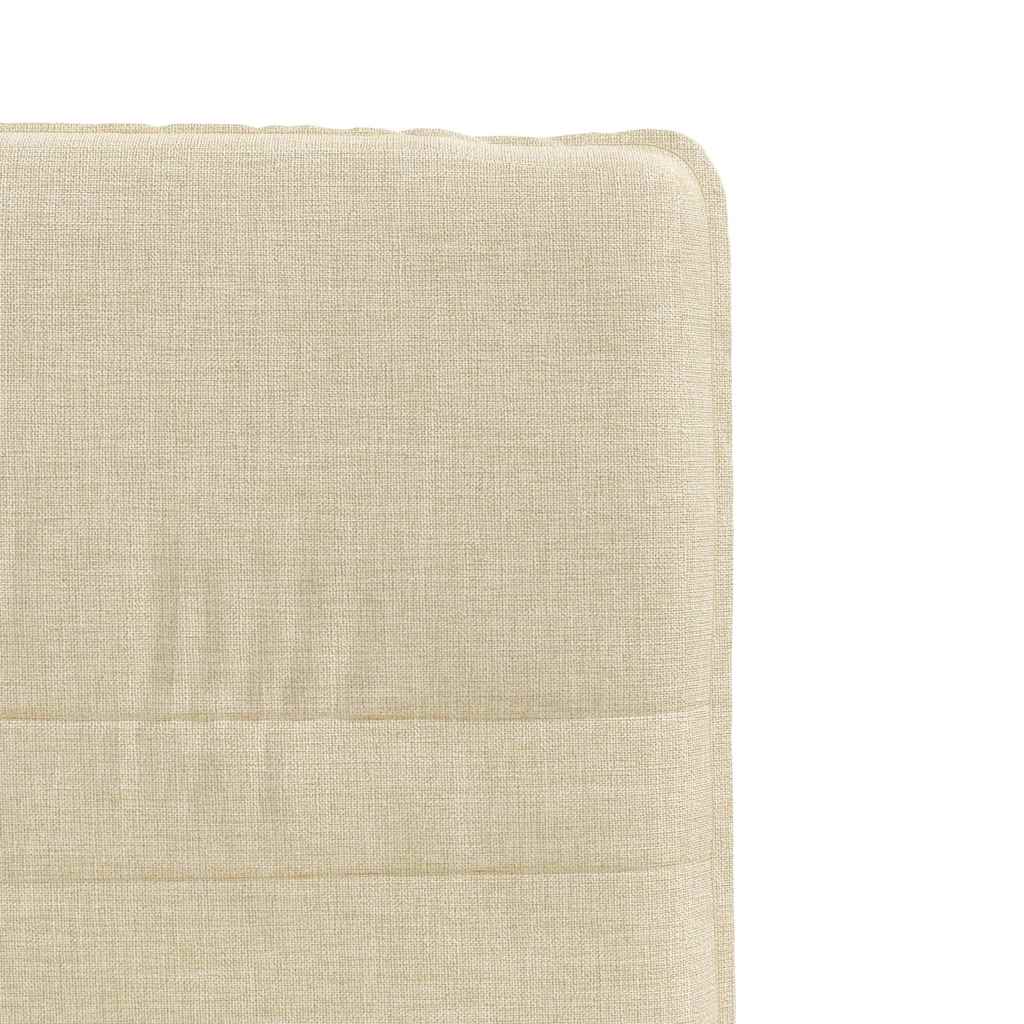 Eetkamerstoelen 4 st stof crèmekleurig