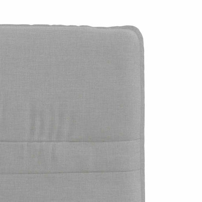 Eetkamerstoelen 4 st stof wolk grijs