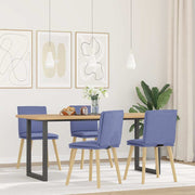 Eetkamerstoelen 4 st jeansblauw 45x54x86 cm