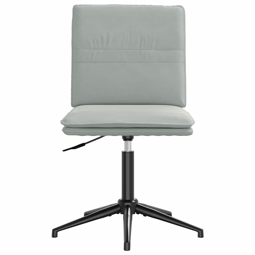 Eetkamerstoelen 2 st fluweel lichtgrijs