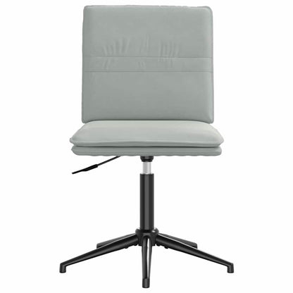 Eetkamerstoelen 2 st fluweel lichtgrijs