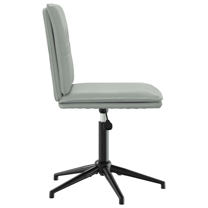 Eetkamerstoelen 2 st fluweel lichtgrijs