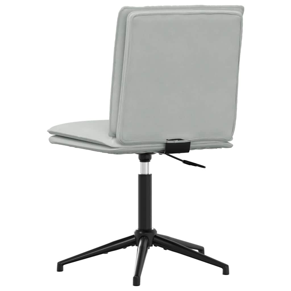 Eetkamerstoelen 2 st fluweel lichtgrijs