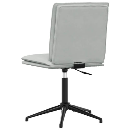 Eetkamerstoelen 2 st fluweel lichtgrijs