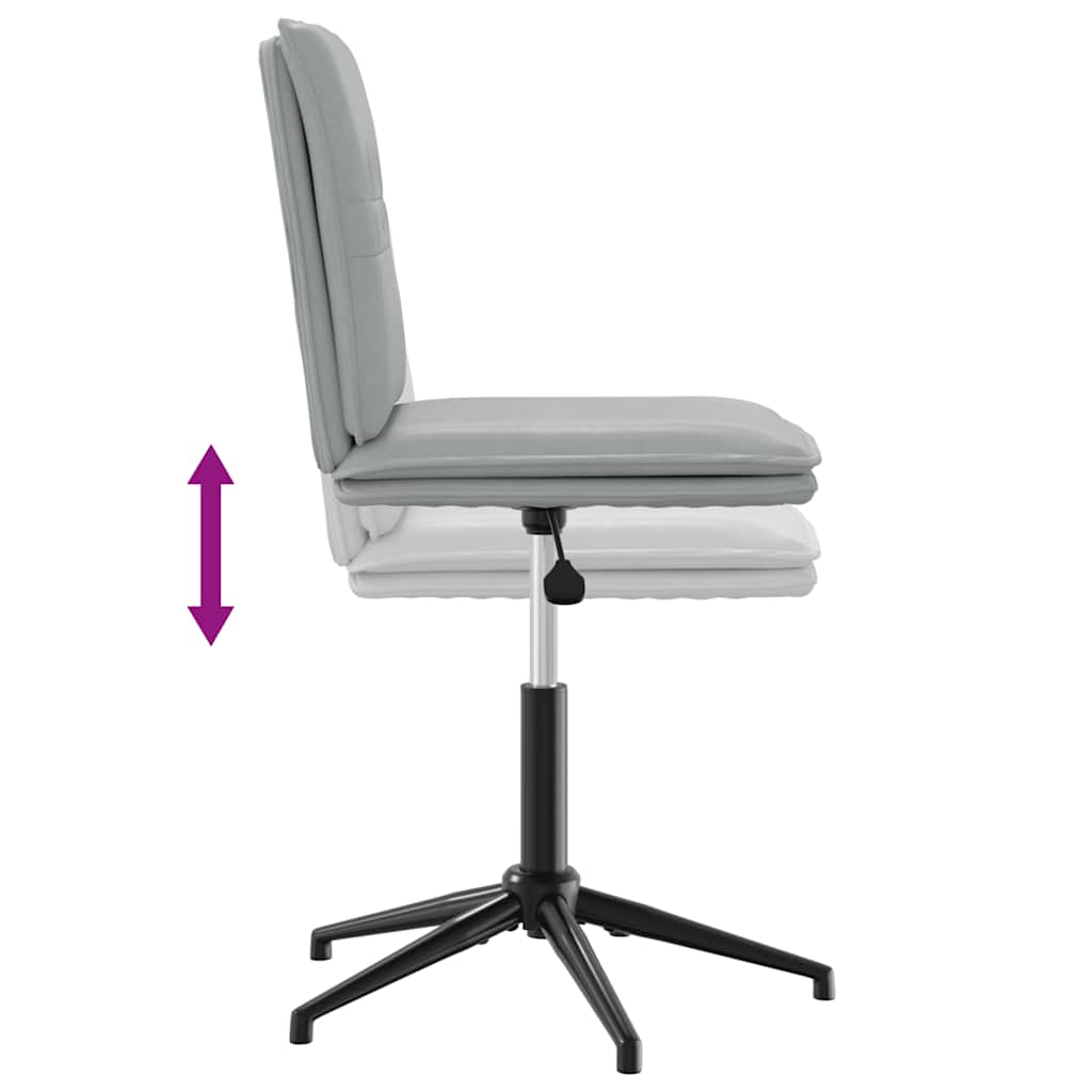 Eetkamerstoelen 2 st fluweel lichtgrijs