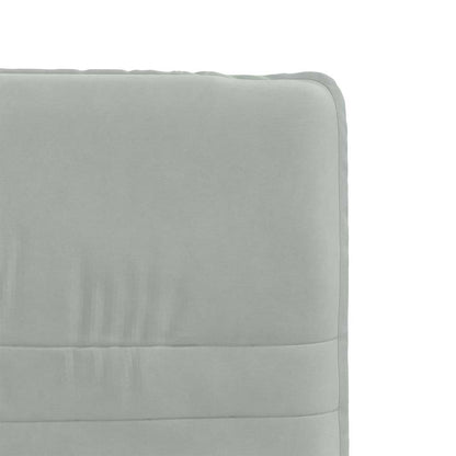 Eetkamerstoelen 2 st fluweel lichtgrijs